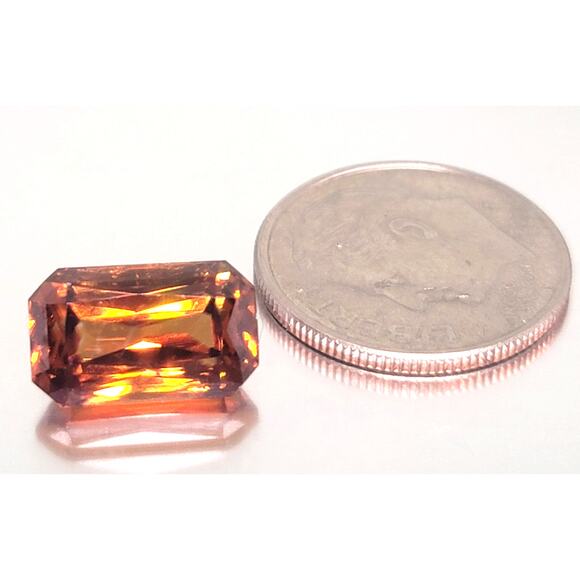 6.7 Carat Genuine Honey Zircon! - Picture 2 of 12